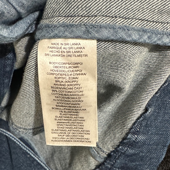 LAUREN RALPH LAUREN Sz8 MILITARY-INSPIRED OFFICER STRETCH DENIM JACKET - Picture 13 of 13